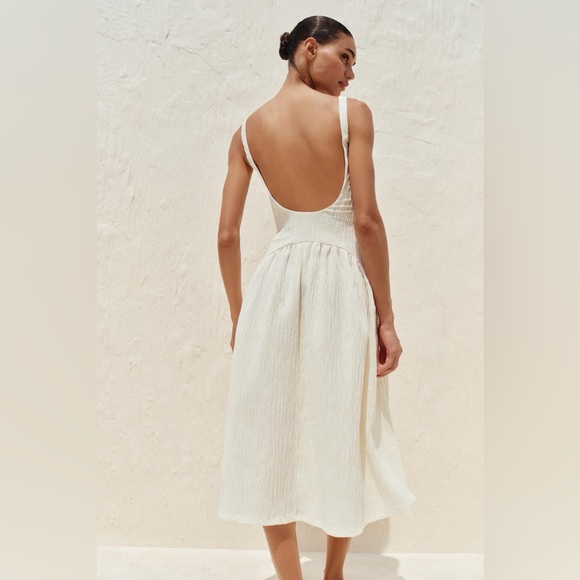 Zara Dresses & Skirts - Zara Cream Backless Dress